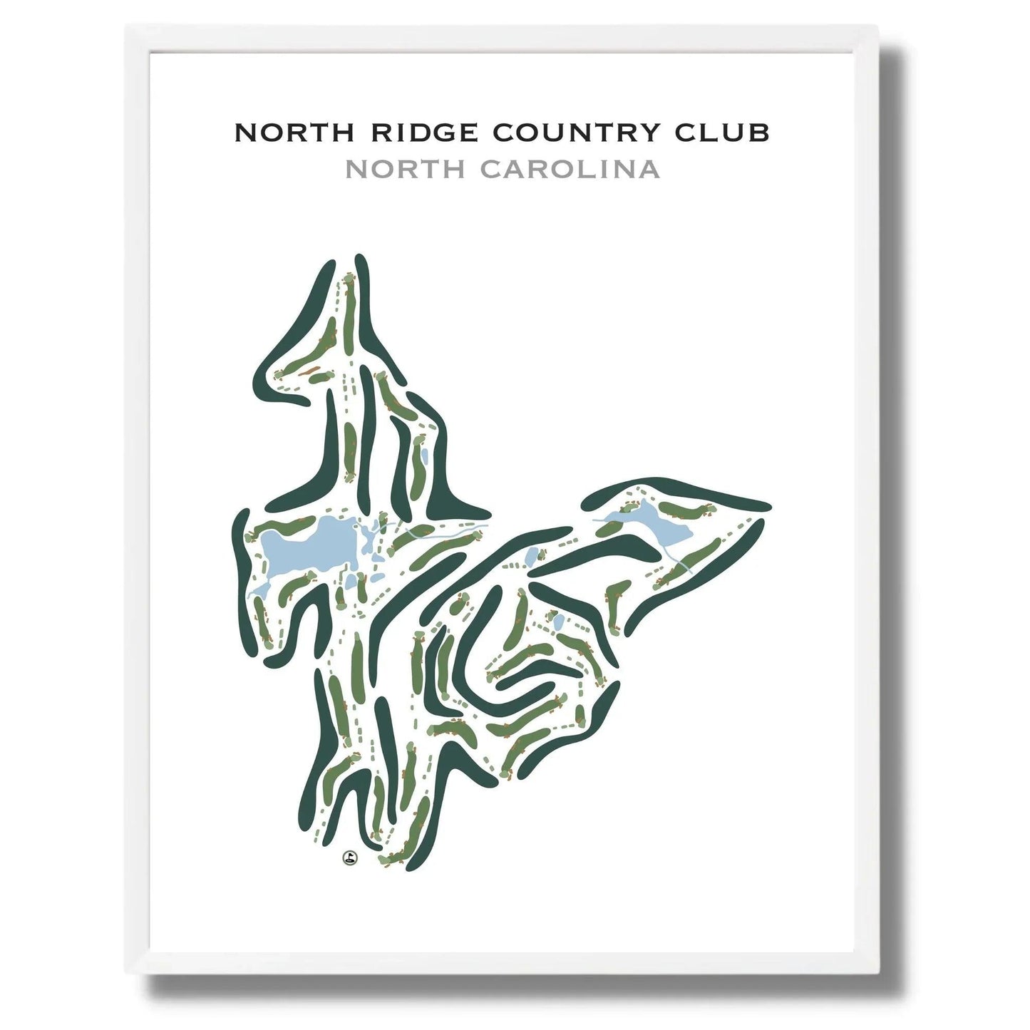 North Ridge Country Club, North Carolina - Printed Golf Course