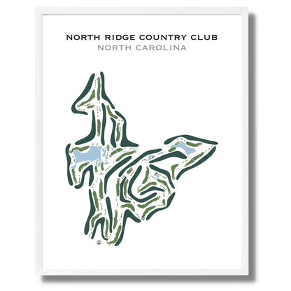 North Ridge Country Club, North Carolina - Printed Golf Course