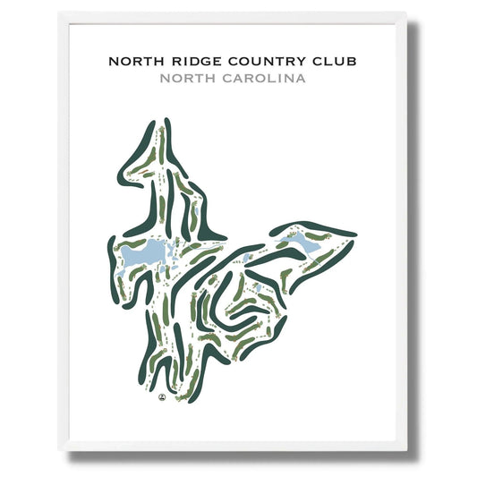 North Ridge Country Club, North Carolina - Printed Golf Course