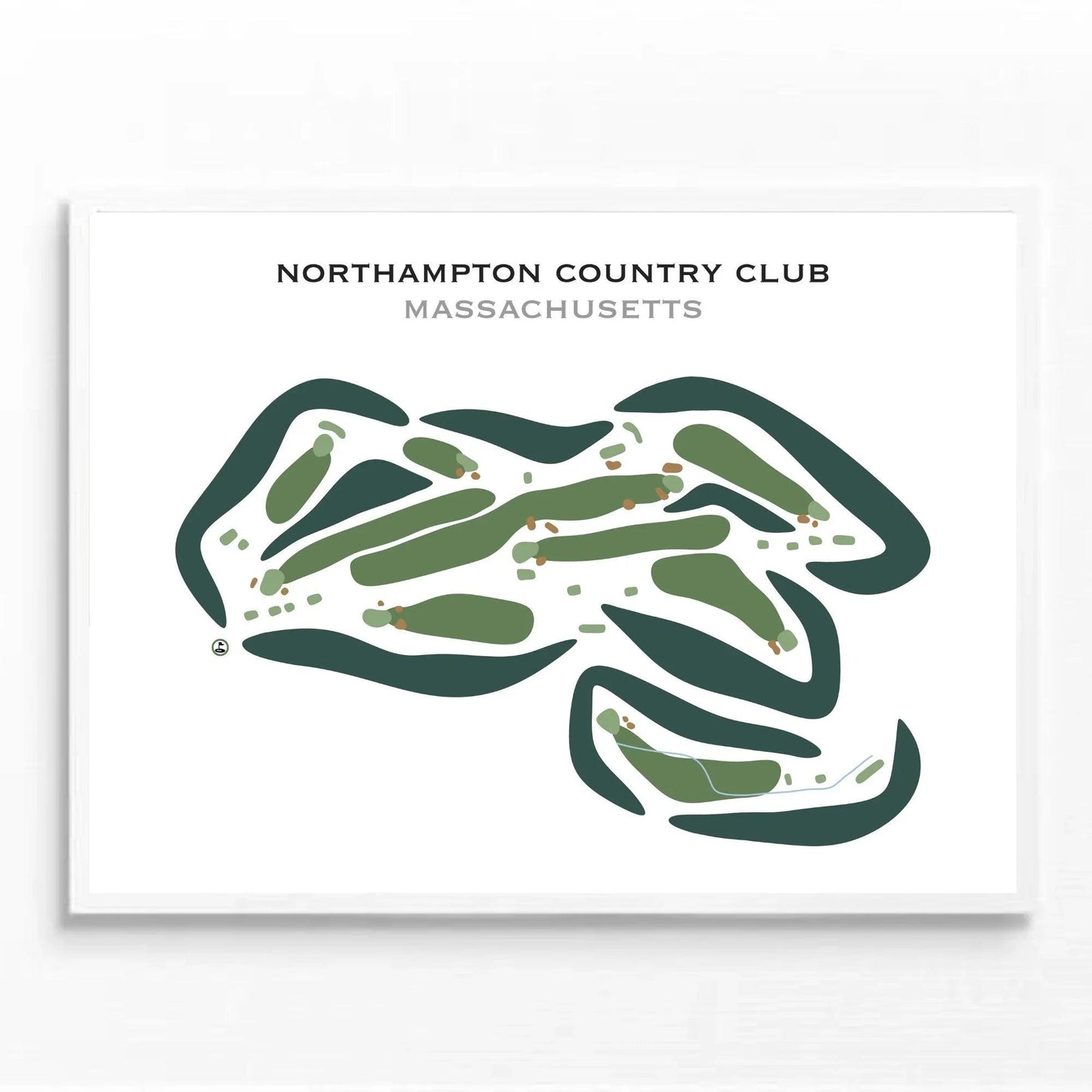 Northampton Country Club, Massachusetts - Printed Golf Courses