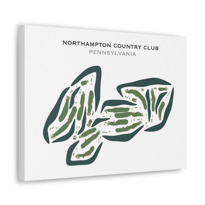 Northampton Country Club, Pennsylvania - Printed Golf Courses