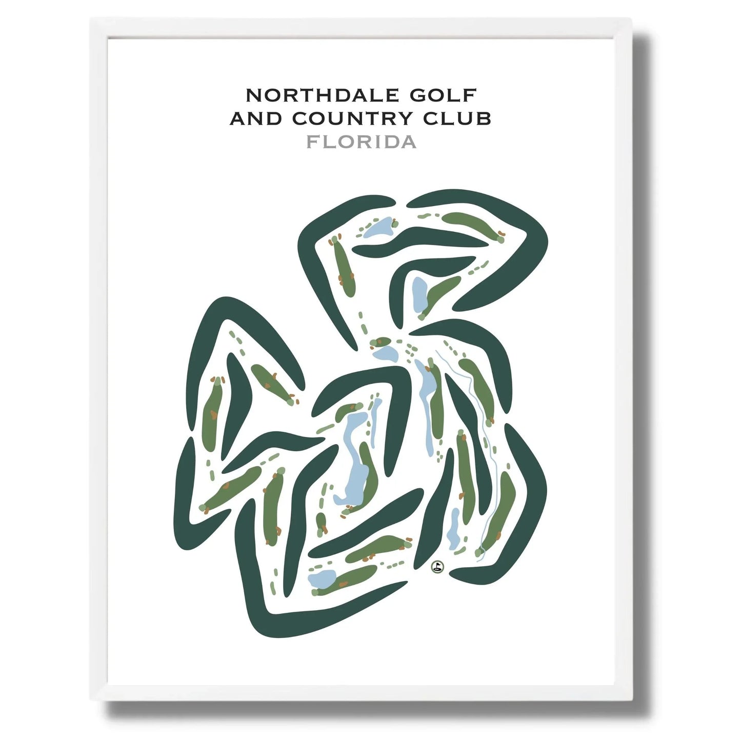 Northdale Golf & Country Club, Florida - Printed Golf Courses