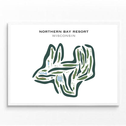 Northern Bay Resort, Wisconsin - Printed Golf Courses