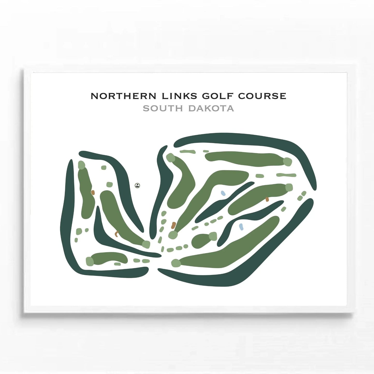 Northern Links Golf Course, South Dakota - Printed Golf Courses