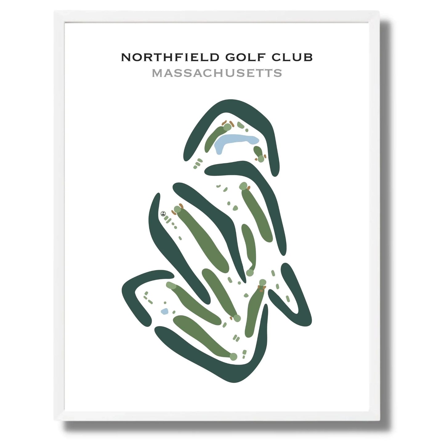 Northfield Golf Club, Massachusetts - Printed Golf Courses