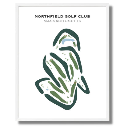 Northfield Golf Club, Massachusetts - Printed Golf Courses