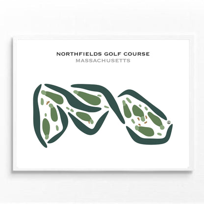 Northfields Golf Course, Massachusetts - Printed Golf Courses