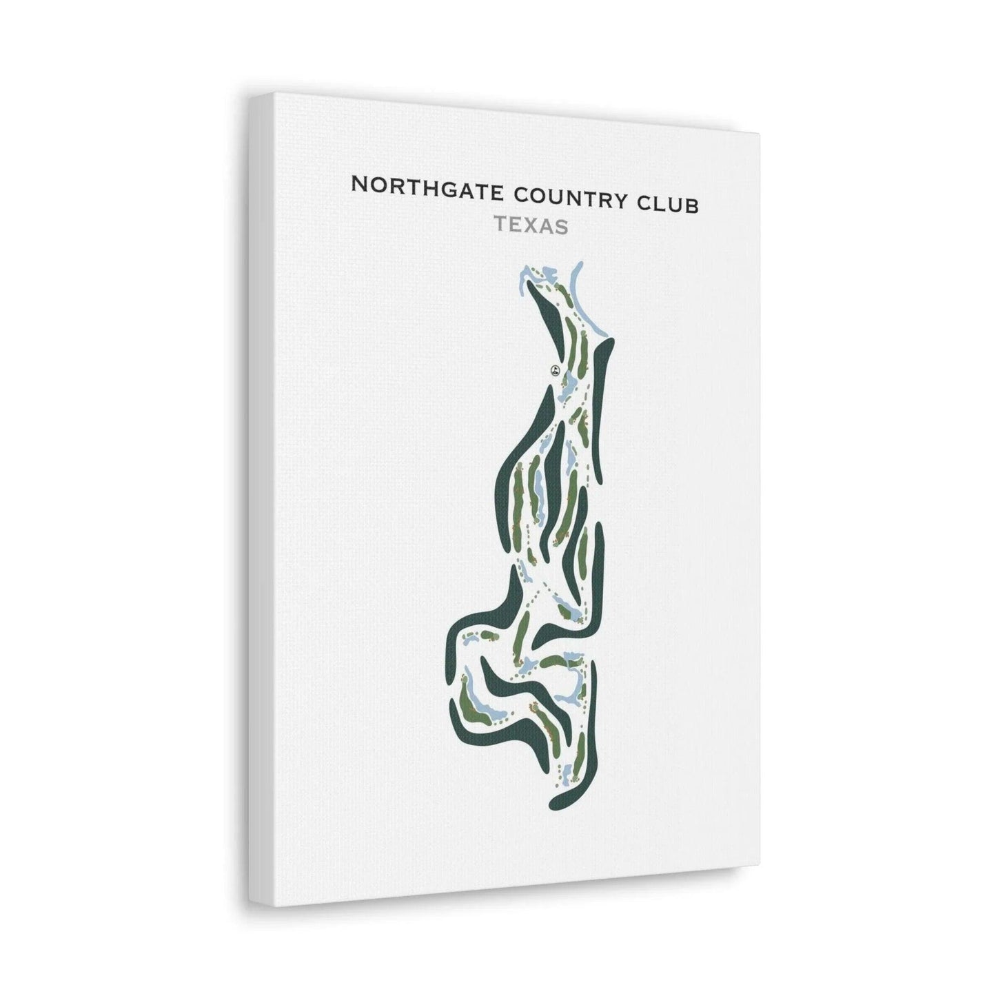 Northgate Country Club, Texas - Printed Golf Course