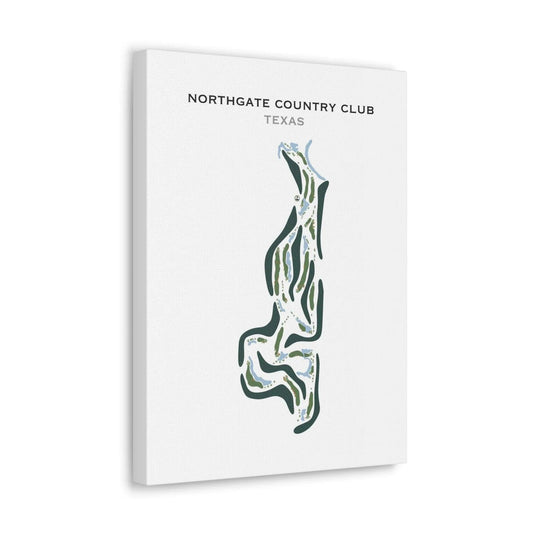 Northgate Country Club, Texas - Printed Golf Course