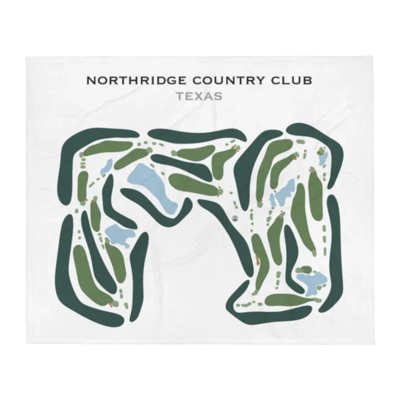 Northridge Country Club, Texas - Printed Golf Courses