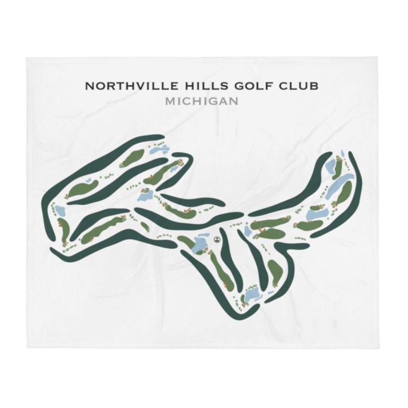 Northville Hills Golf Club, Michigan - Printed Golf Courses