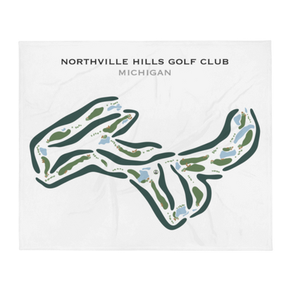 Northville Hills Golf Club, Michigan - Printed Golf Courses