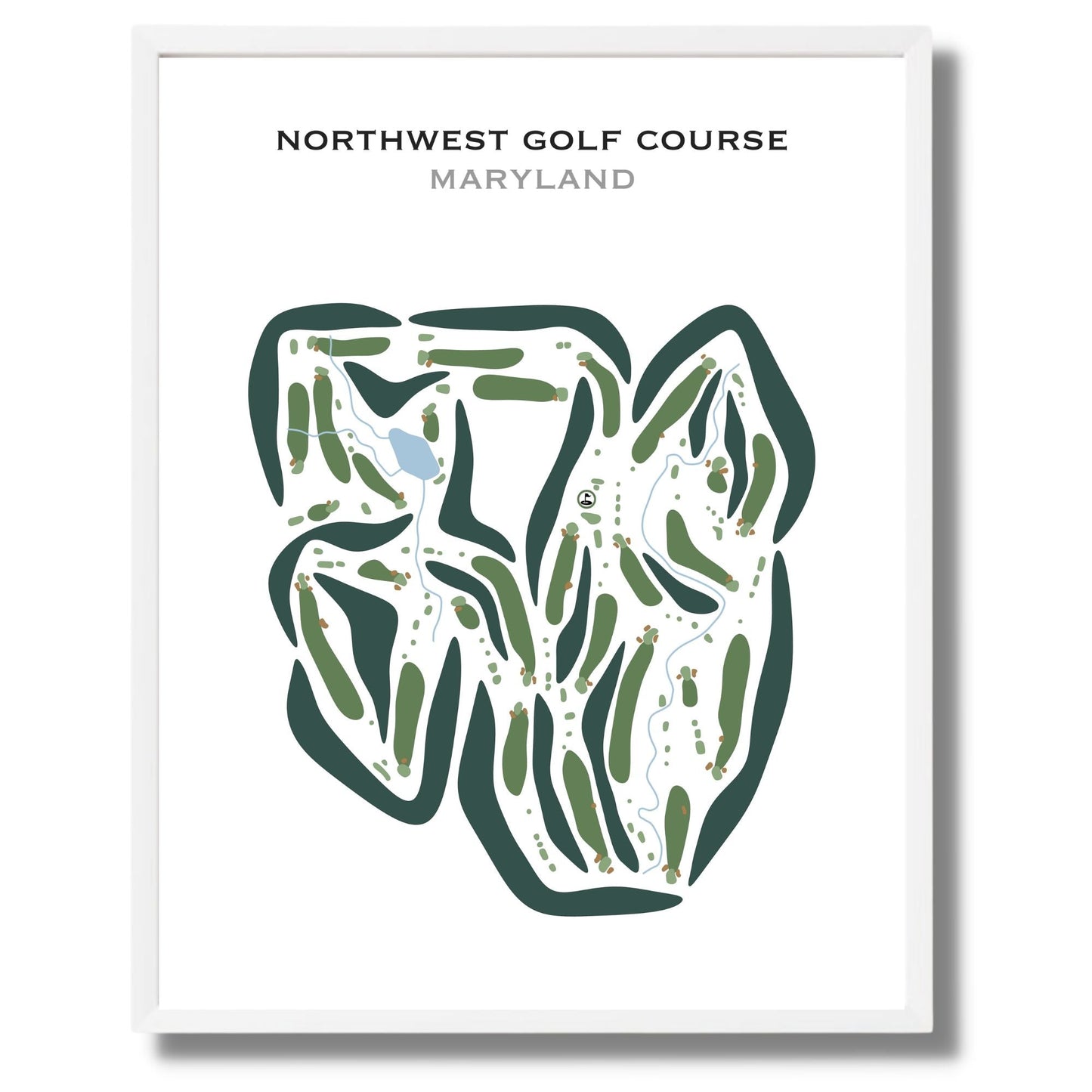 Northwest Golf Course, Maryland - Printed Golf Courses