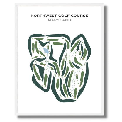 Northwest Golf Course, Maryland - Printed Golf Courses