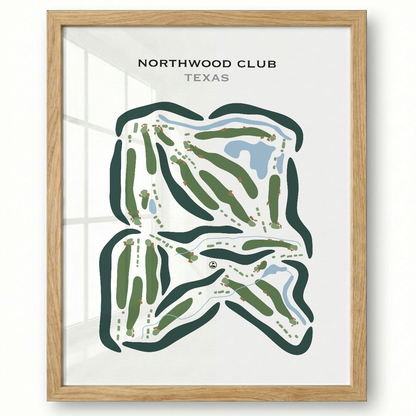 Northwood Club, Texas - Printed Golf Courses