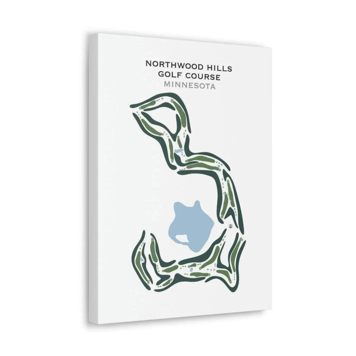 Northwood Hills Golf Course, Minnesota - Printed Golf Courses