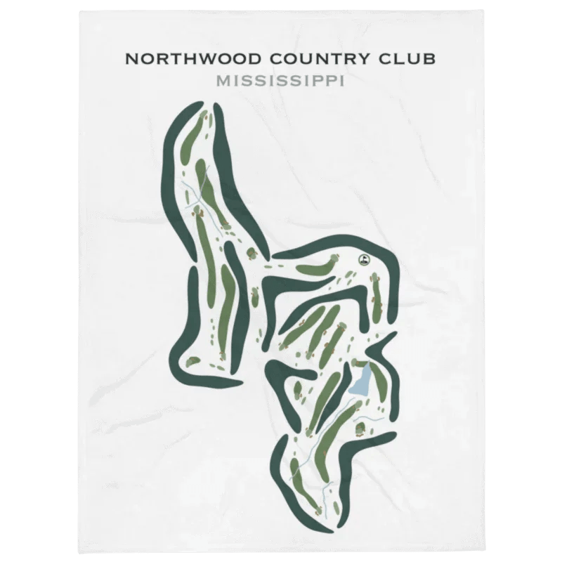 Northwood Country Club, Mississippi - Printed Golf Courses