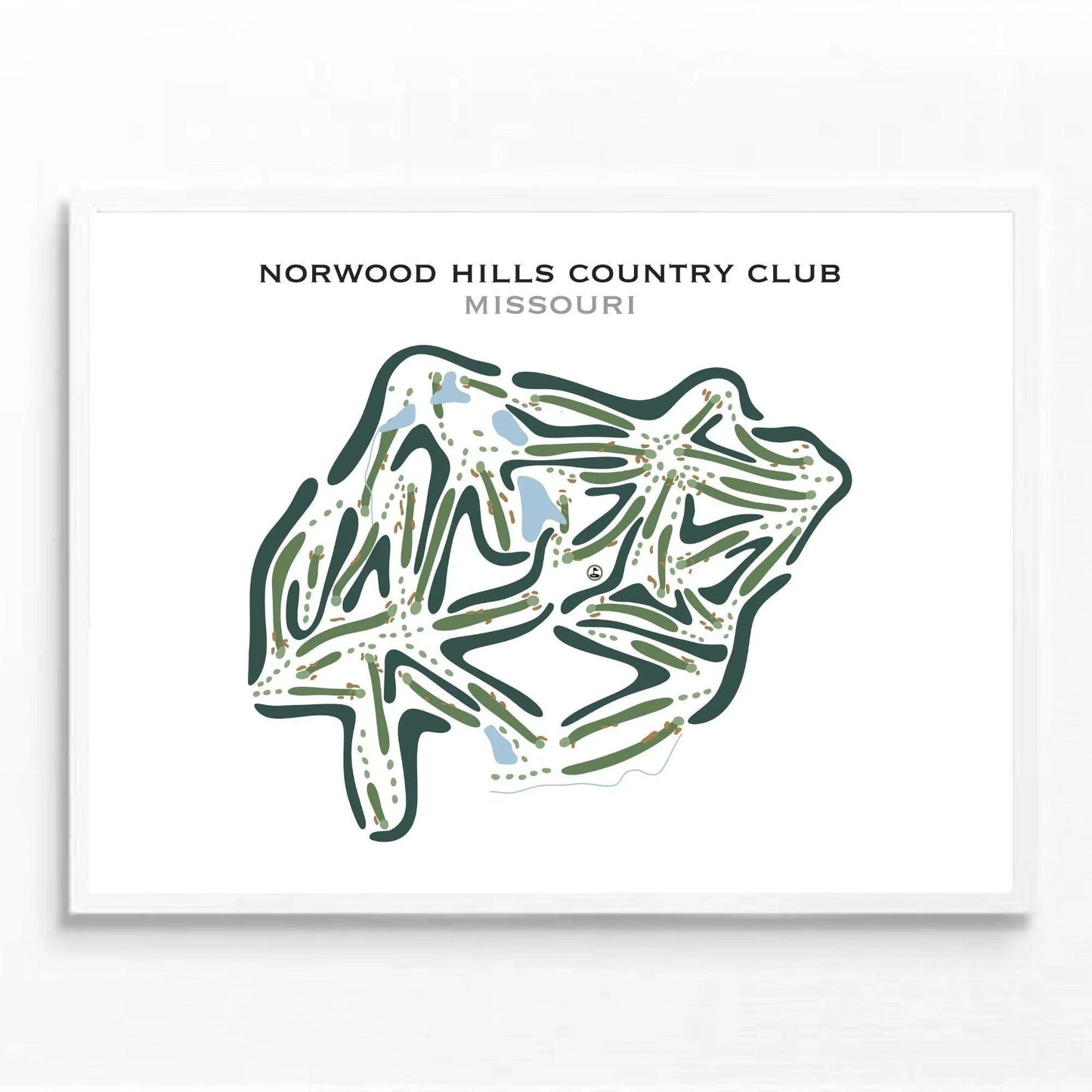 Norwood Hills Country Club, Missouri - Printed Golf Courses