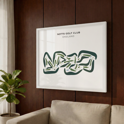 Notts Golf Club, England - Printed Golf Courses