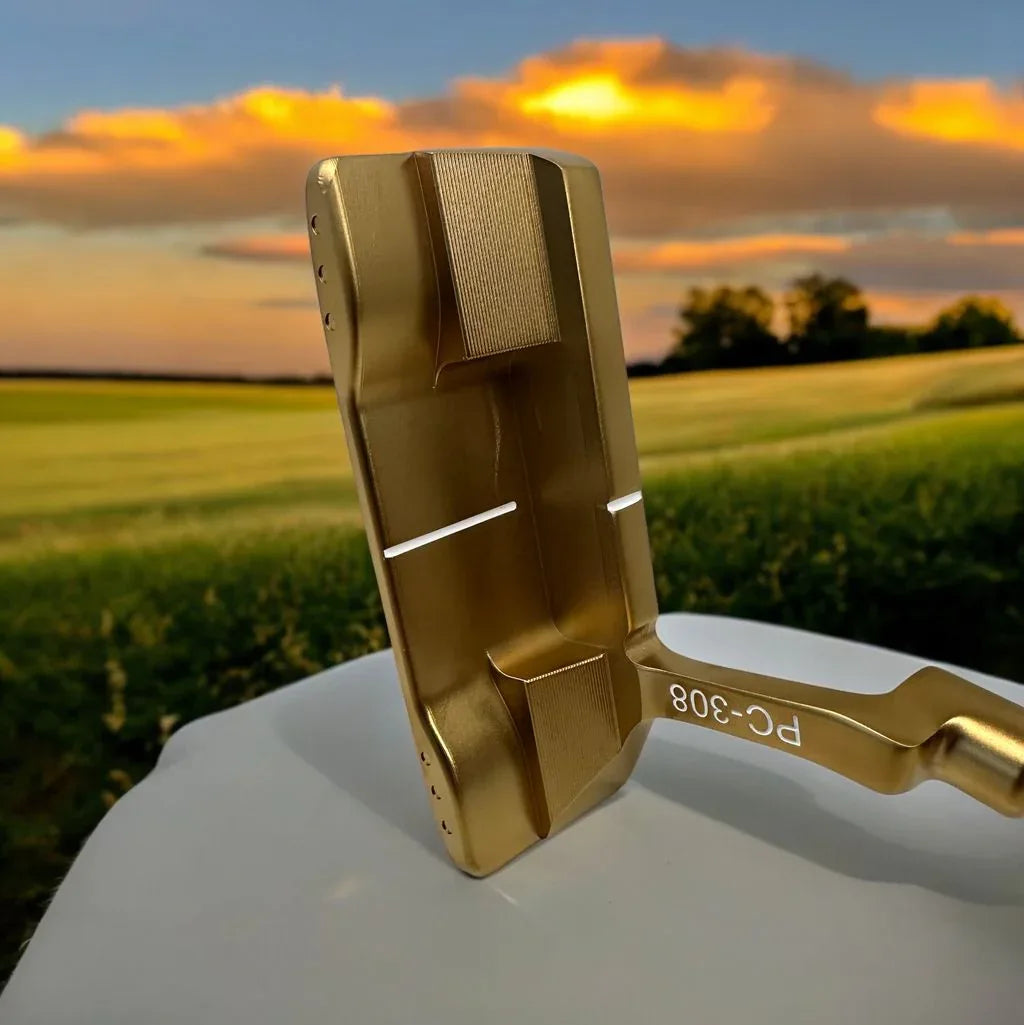 Lombardi Golf Custom Gold PC-308 Double Wide Blade-Golf Putter - GOLF LEAGUE
