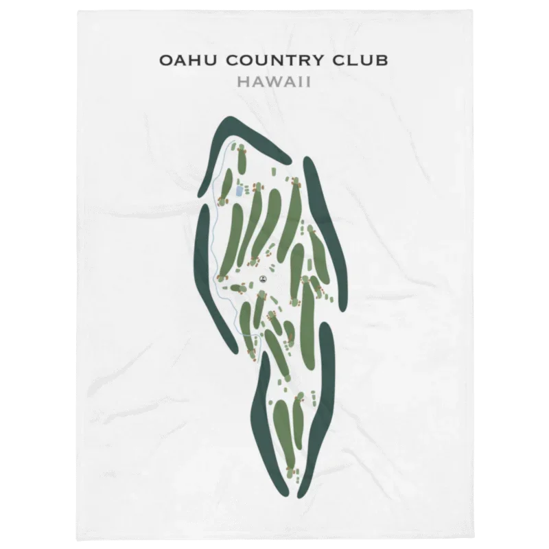 Oahu Country Club, Hawaii - Printed Golf Course