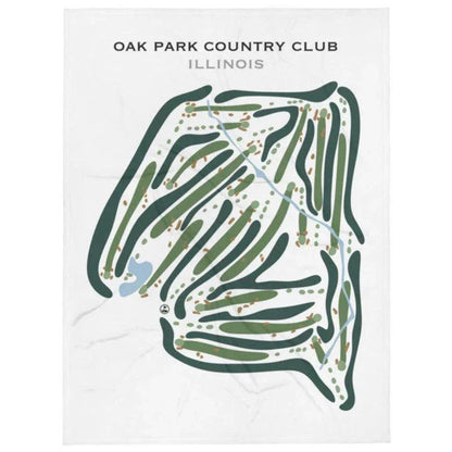 Oak Park Country Club, Illinois - Printed Golf Courses