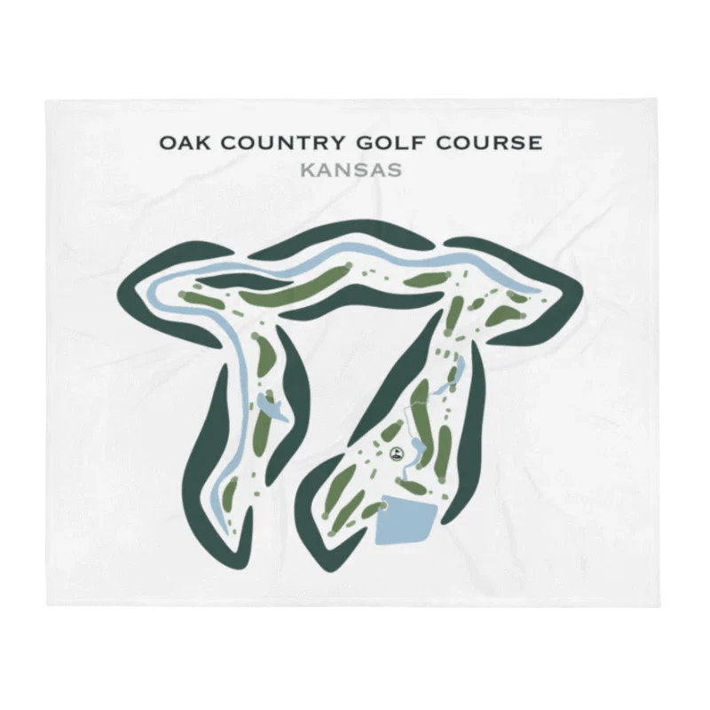 Oak Country Golf Course, Kansas - Printed Golf Courses