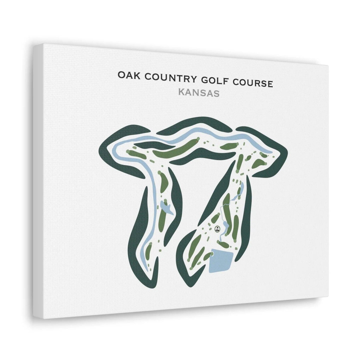 Oak Country Golf Course, Kansas - Printed Golf Courses