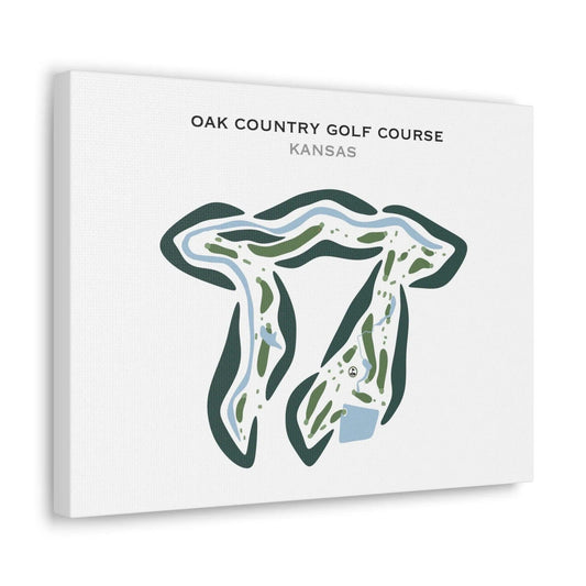 Oak Country Golf Course, Kansas - Printed Golf Courses