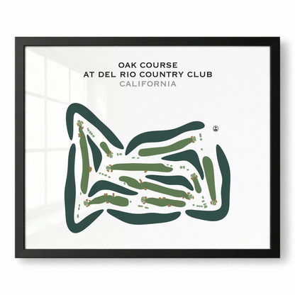 Oak Course at Del Rio Country Club, California - Printed Golf Courses