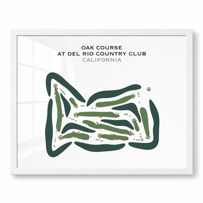Oak Course at Del Rio Country Club, California - Printed Golf Courses