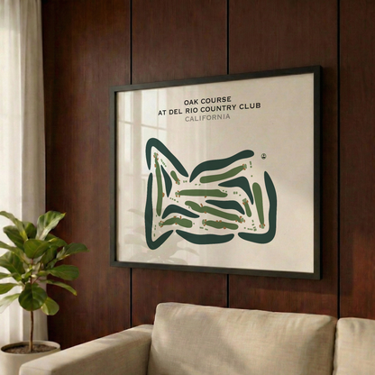 Oak Course at Del Rio Country Club, California - Printed Golf Courses