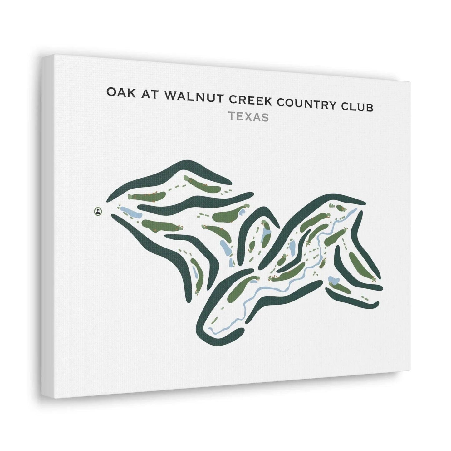 Oak at Walnut Creek Country Club, Texas - Printed Golf Courses