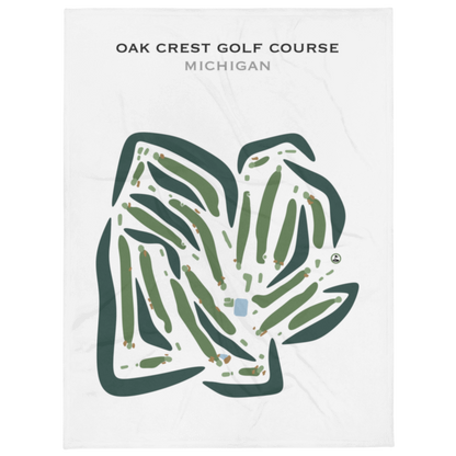 Oak Crest Golf Course, Michigan - Printed Golf Courses