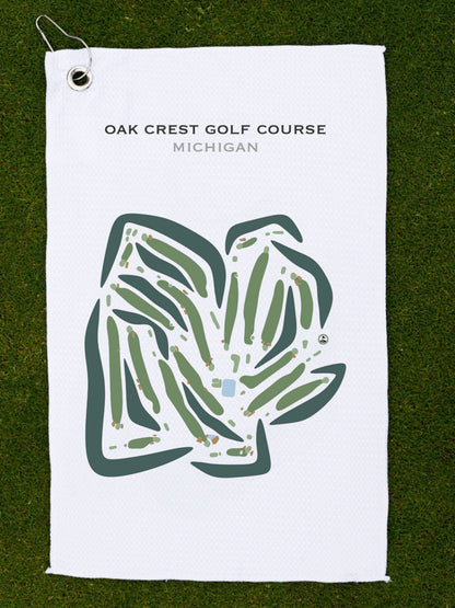 Oak Crest Golf Course, Michigan - Printed Golf Courses