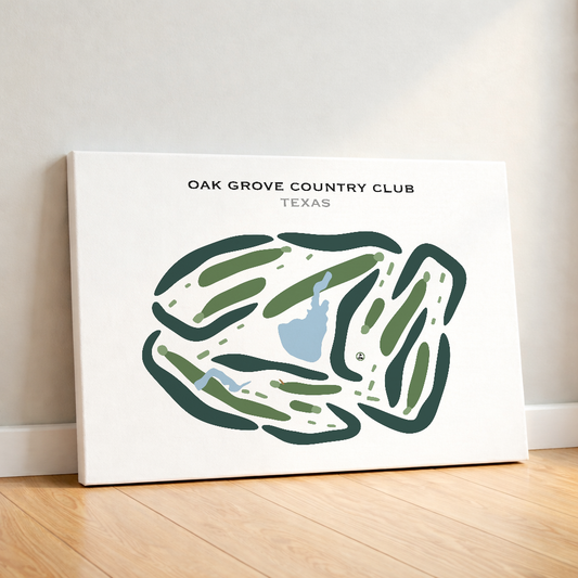 Oak Grove Country Club, Texas - Printed Golf Courses