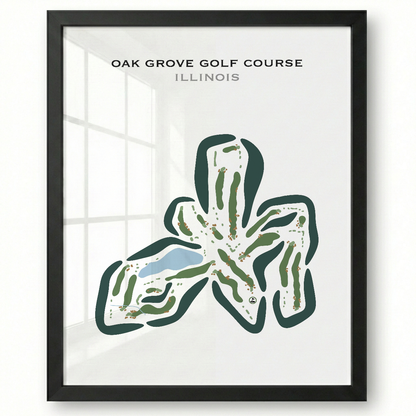 Oak Grove Golf Course, Illinois - Printed Golf Courses
