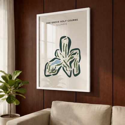Oak Grove Golf Course, Illinois - Printed Golf Courses