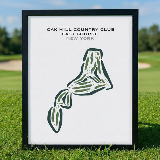 Oak Hill Country Club East Course, New York - Printed Golf Courses