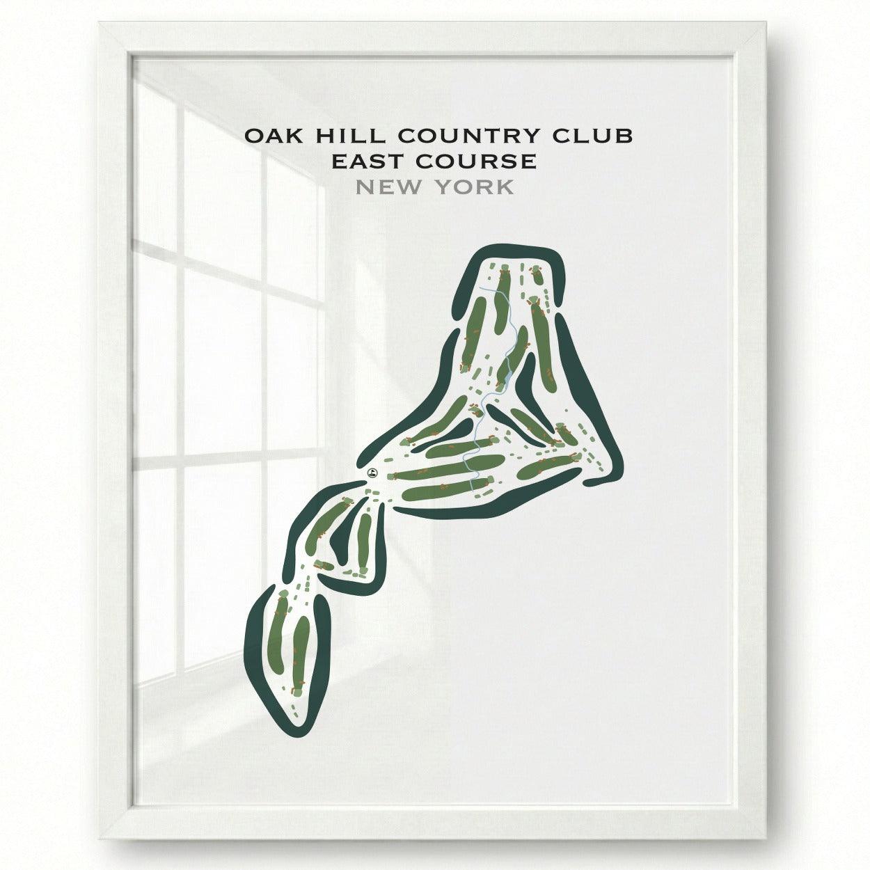 Oak Hill Country Club East Course, New York - Printed Golf Courses
