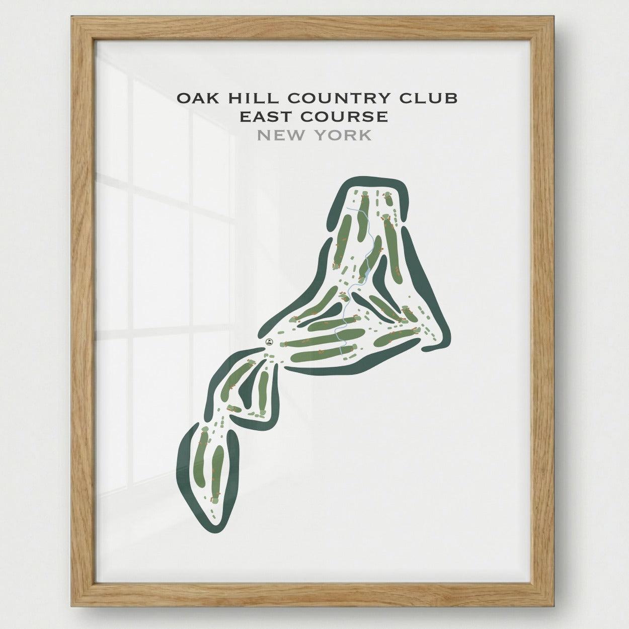 Oak Hill Country Club East Course, New York - Printed Golf Courses