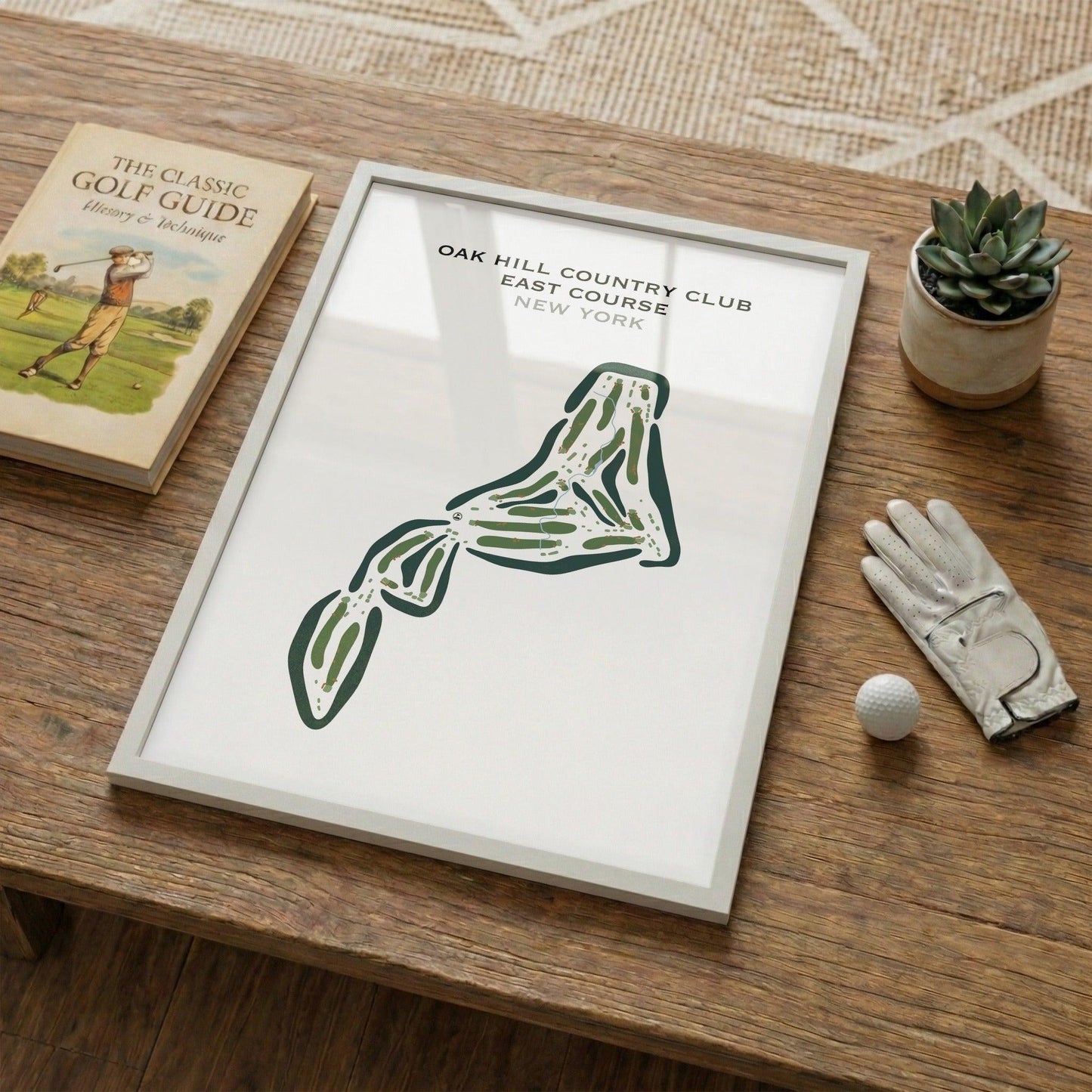 Oak Hill Country Club East Course, New York - Printed Golf Courses