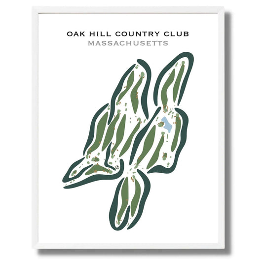 Oak Hill Country Club, Massachusetts - Printed Golf Courses