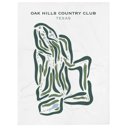 Oak Hills Country Club, Texas - Printed Golf Courses