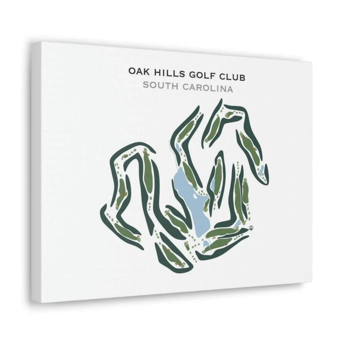 Oak Hills Golf Club, South Carolina - Printed Golf Courses