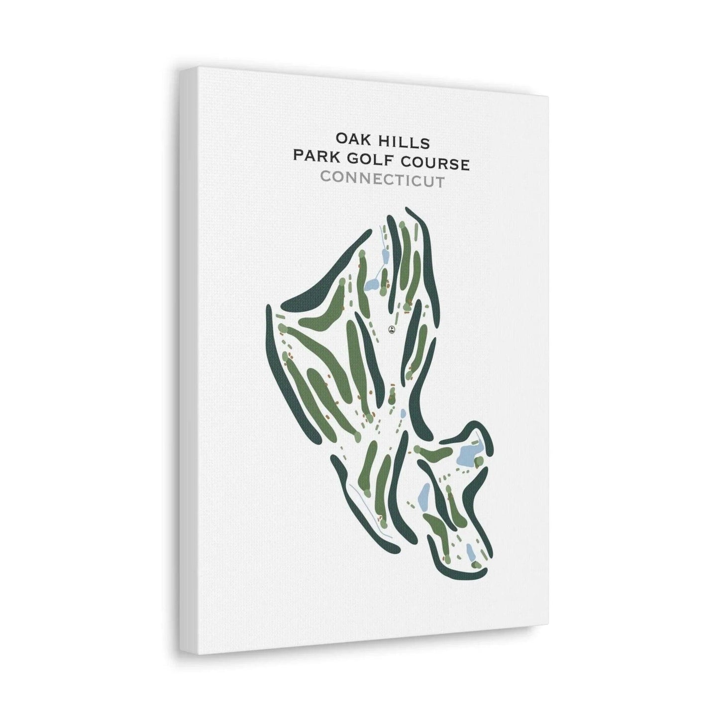Oak Hills Park Golf Course, Connecticut - Printed Golf Course