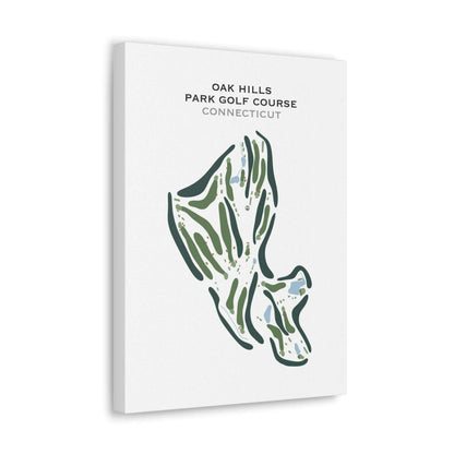 Oak Hills Park Golf Course, Connecticut - Printed Golf Course