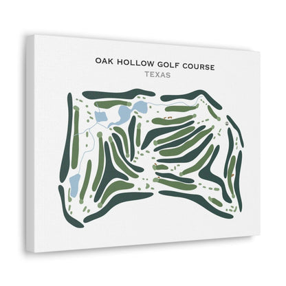 Oak Hollow Golf Course, Texas - Printed Golf Course