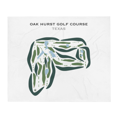Oak Hurst Golf Course, Texas - Printed Golf Courses