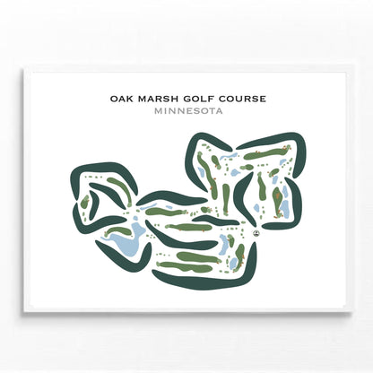 Oak Marsh Golf Course, Minnesota - Printed Golf Courses